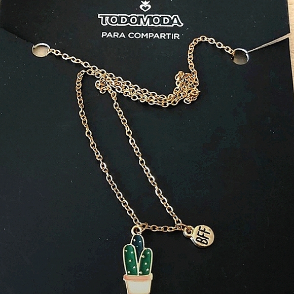 Todomoda Cactus Friendship Necklace 18" Chain NEW - Picture 1 of 7